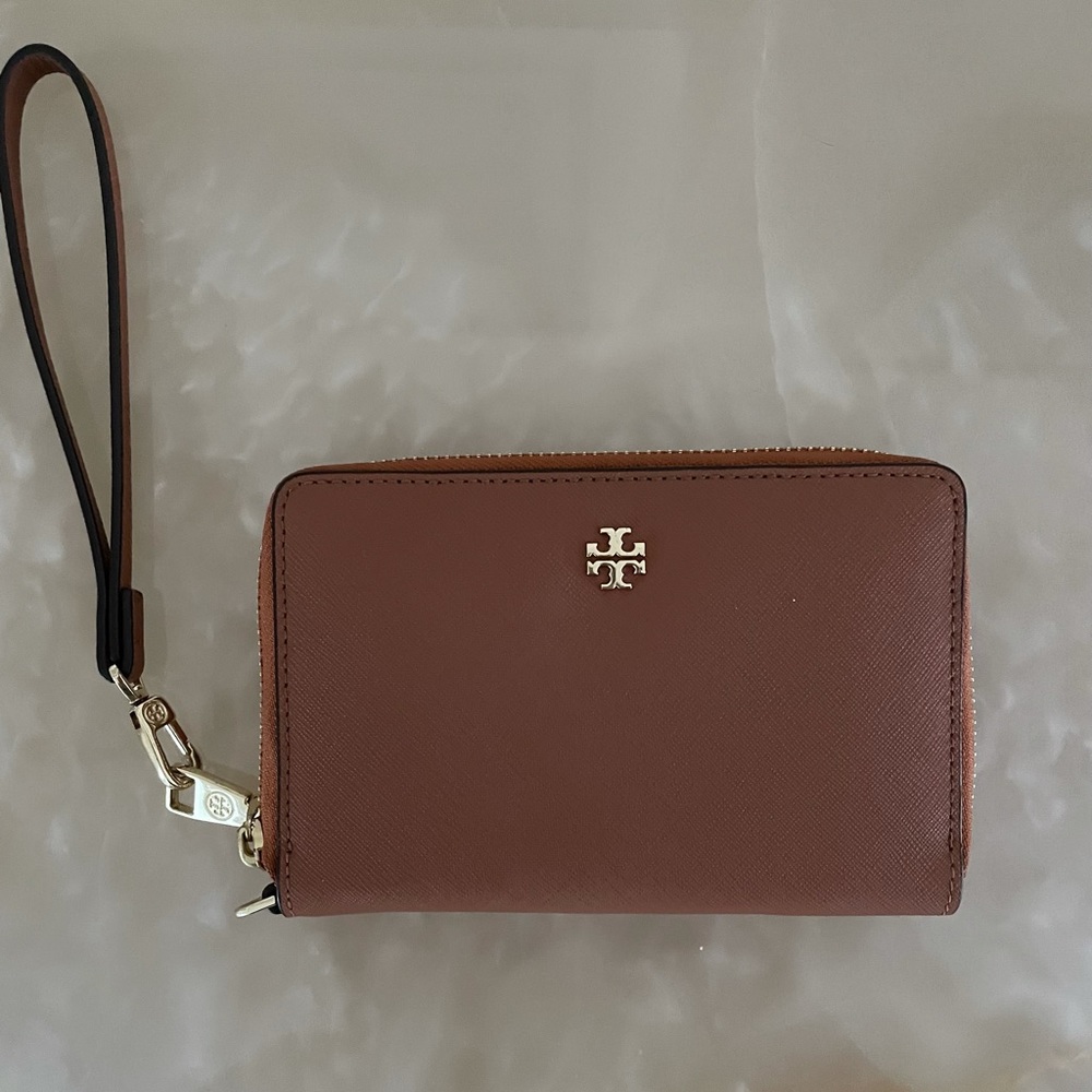 Tory Burch Leather Wristlet